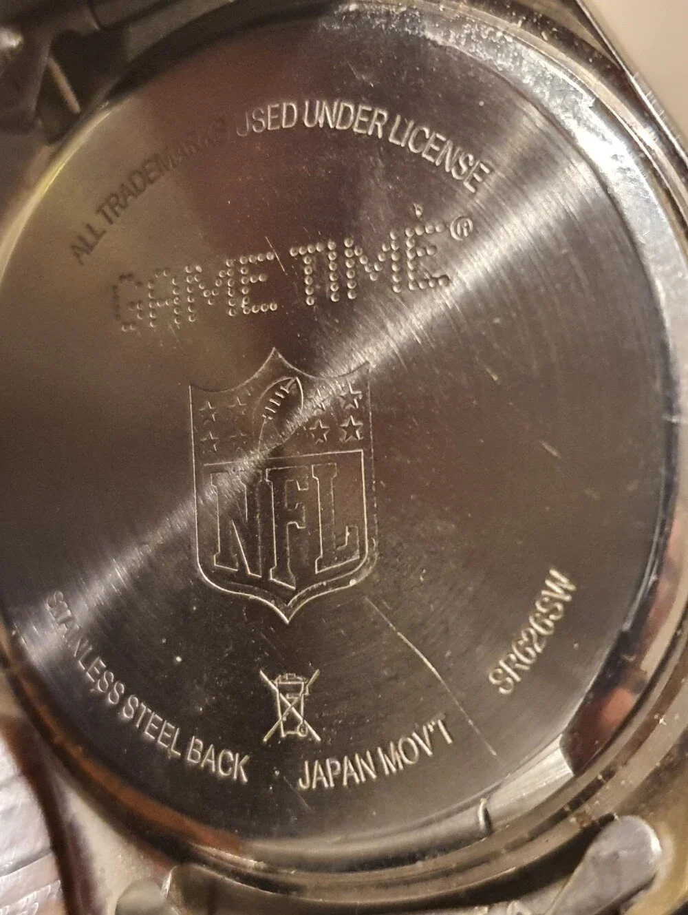 Dallas Cowboys By Game Time Silver/Blue Stainless Steel Logo Men's Watch